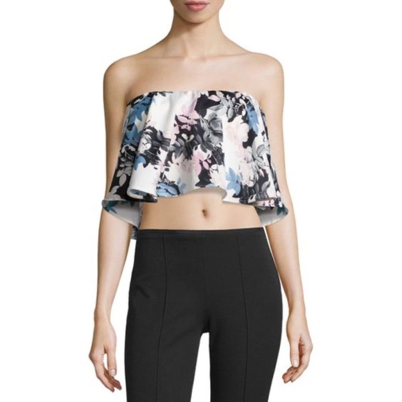 State Of Being Tops - State Of Being flounce strapless top XS
